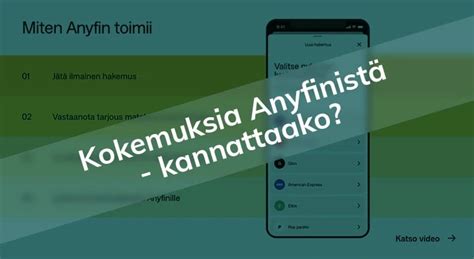 Anyfin palvelu onko tuttua